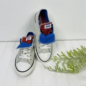 Converse All Star Chuck Taylor Grey Low Top Canvas Sneakers Size 5